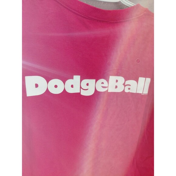 Vintage Dodgeball T Shirt Mens L Red Average Joe's Movie Promo Tee Y2K 2004 - Picture 7 of 10